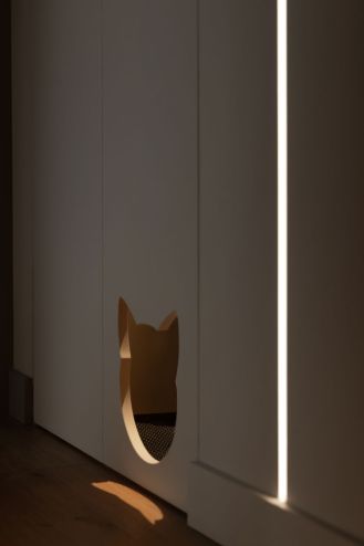 przejście dla kota w meblach