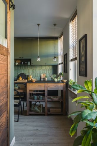 kuchnia w nowoczesnym stylu kolonialnym