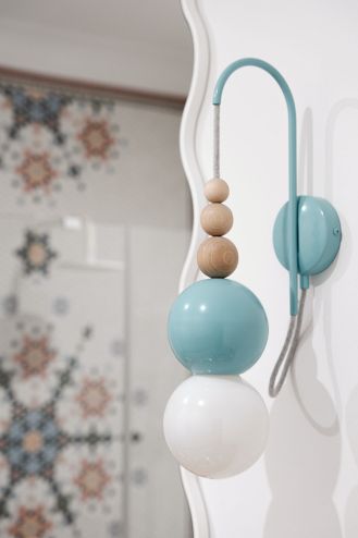 pastelowa łazienka dodatki