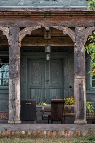 odrestaurowany podcieniowy dom na żuławach