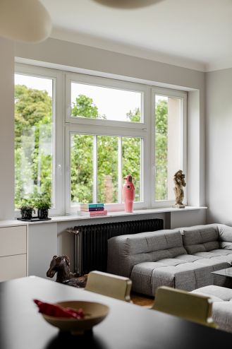 przedwojenne mieszkanie z nowoczesnym wystrojem