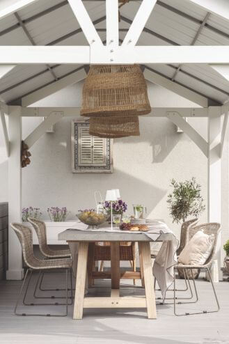 aranżacja tarasu w domu architektki wnętrz Mai Różańskiej