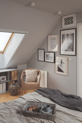 galeria zdjęć i ilustracji w sypialni