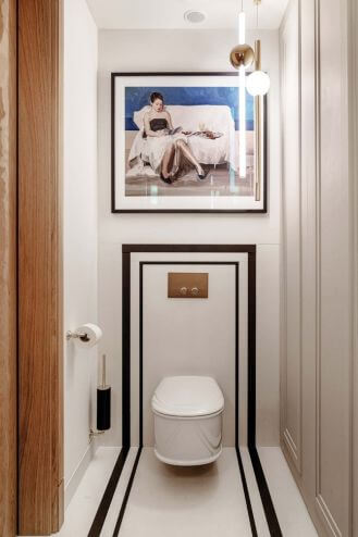 łazienka w stylu art deco