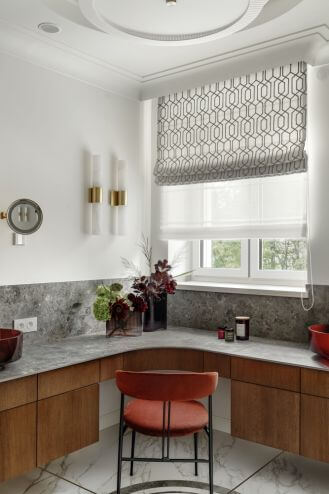 kącik do makijażu w domu