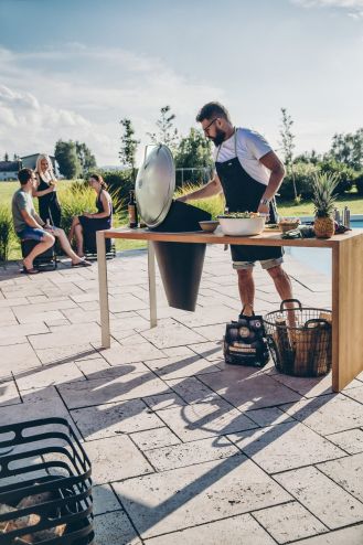 nowoczesny grill ogrodowy