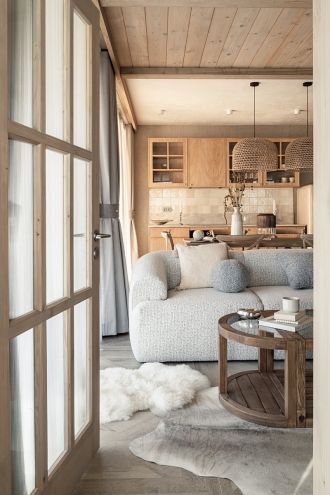 górskie wnętrze elegancja i spokój