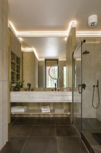 ocieplony minimalizm w łazience