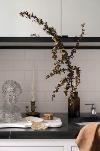 dodatki do biało-czarnej łazienki