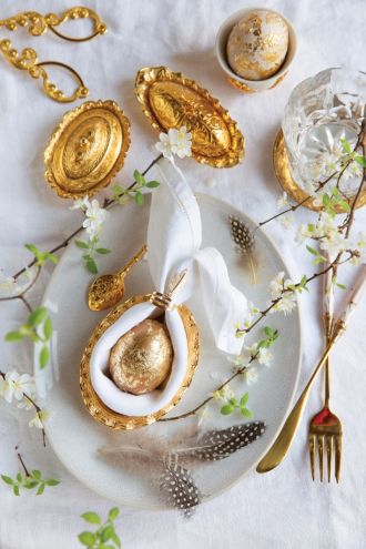 ozdoby wielkanoc złote