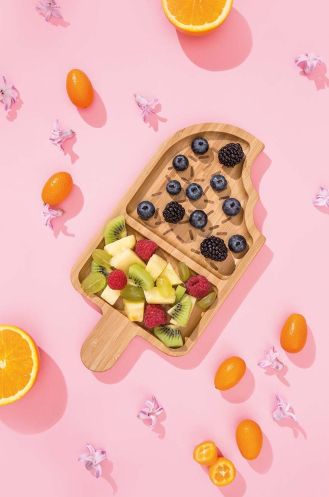 Bambusowy talerzyk do serwowania przekąsek