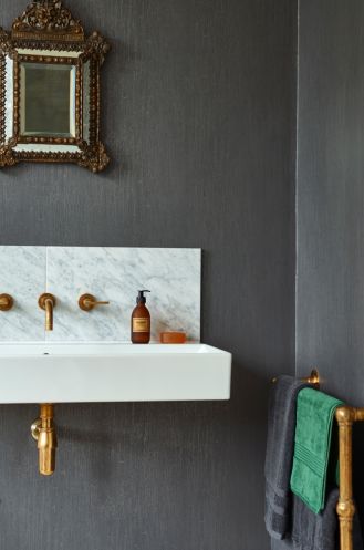 eleganckie tapety do łazienki