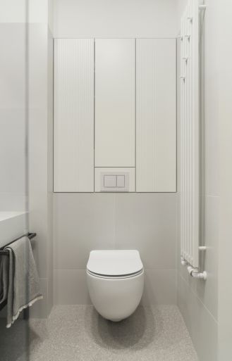 mieszkanie 48 metrów biała łazienka