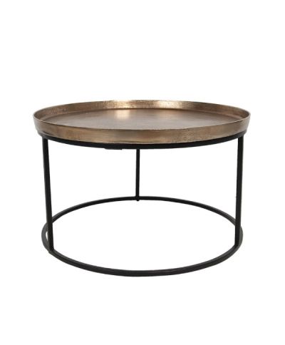 metalowy stolik kawowy