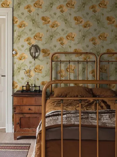 kwiatowe wzory na ścianę