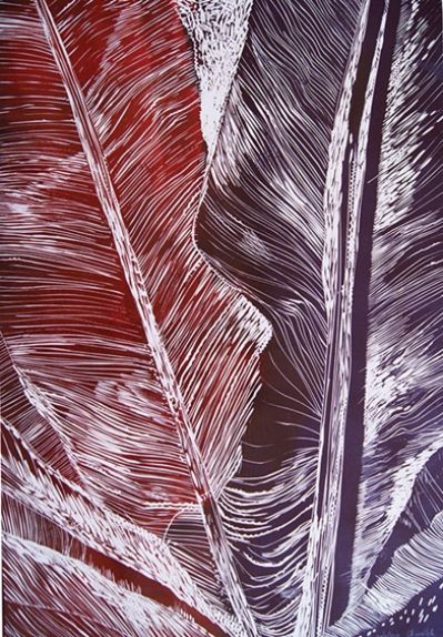 „Botanic garden IX”, linoryt