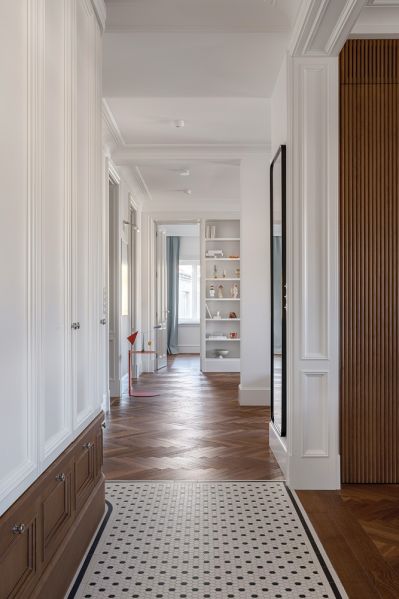 eleganckie wnętrze inspirowane przedwojennym stylem