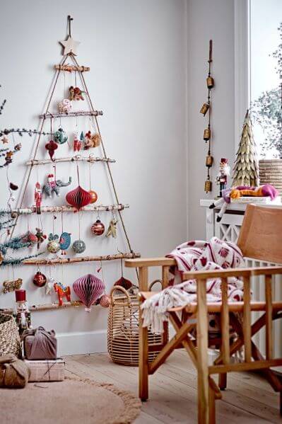 kolorowe ozdoby bożonarodzeniowe do domu