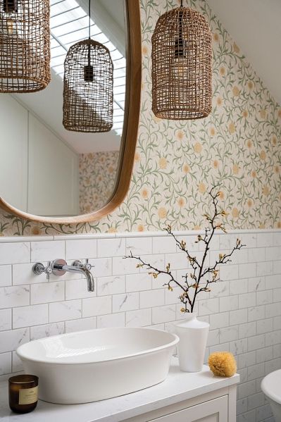 łazienka w stylu farmhouse