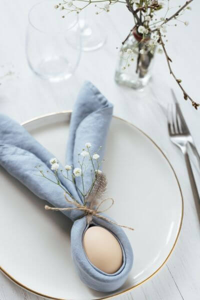 zajączek z serwetki