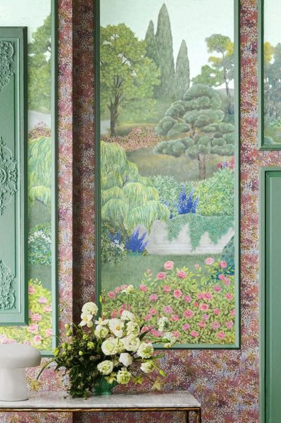 tapety w ramach ze sztukaterii