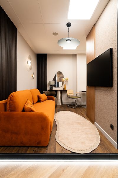Aranżacja salonu w showroomie Archicom Pod Klucz