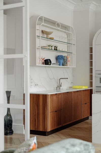 nowoczesna kuchnia w stylowej kamienicy