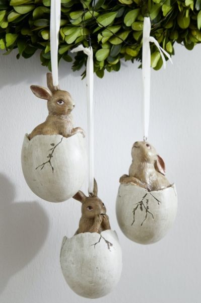 zajączki dekoracje wielkanocne do domu