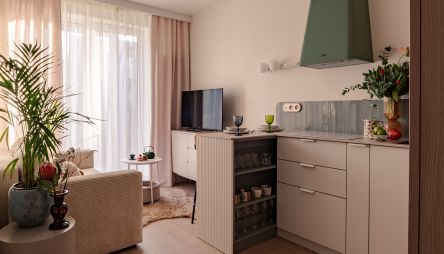 Kobieca kawalerka 30 m2 z osobną sypialnią