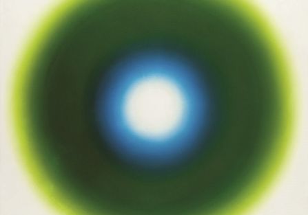 E 6 , olej na płótnie, 1965 r. Wojciech Fangor – sztuka optyczna