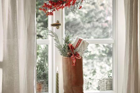 dekoracje świąteczne na okna i drzwi