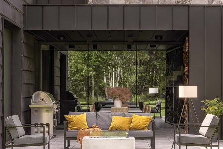 nowoczesny dom otulony zielenią