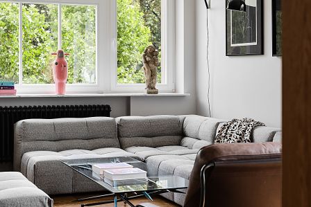 przedwojenna elegancja i współczesny design w mieszkaniu na Mokotowie