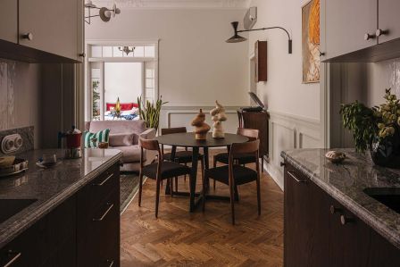 przedwojenny szyk w mieszkaniu w kamienicy