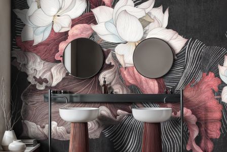 tapeta w kwiaty w nowoczesnej wersji