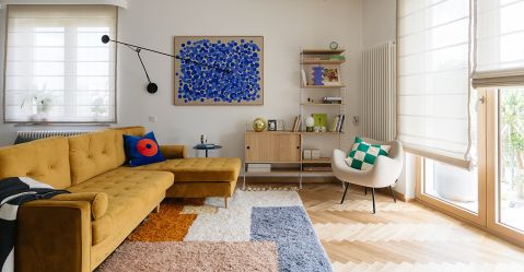 66-metrowe mieszkanie nowoczesne i pełne kolorów