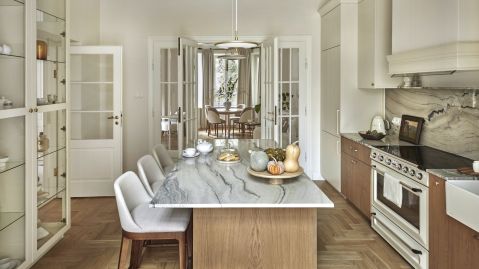 kaszmirowa kuchnia modern classic