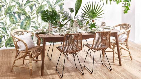 jadalnia w stylu boho