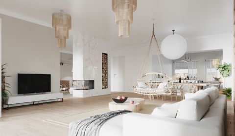 Klasyczne i naturalne wnętrza z nutką industrializmu w domu