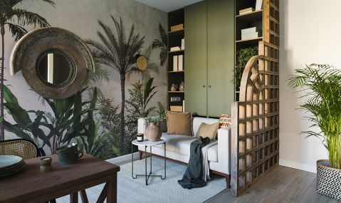 mieszkanie 50 m2 w nowoczesnym stylu kolonialnym