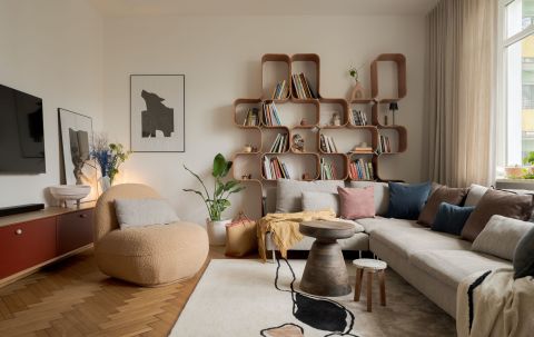 mieszkanie w stylu gdyńskiego modernizmu