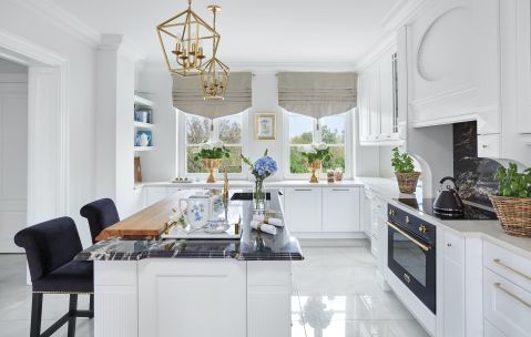 jak urządzić białą kuchnię