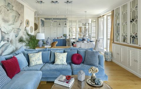 salon w stylu hampton