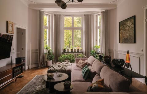 mieszkanie w kamienicy pełne światła i przedwojennego szyku