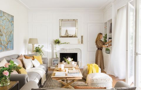 styl shabby chic salon