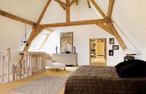 Lampa przy łóżku- charmonia starego z nowym.