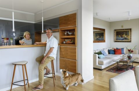 salon z kuchnią aranżacje