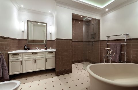 łazienka w stylu art deco