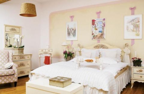 Sypialnia w stylu prowansalskim. Polo i śródziemnomorskie klimaty