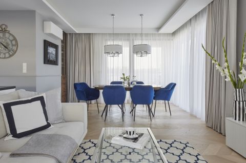 jadalnia w stylu hamptons